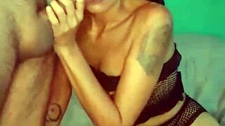 Argentinian brunette rides hard, clothes rip, asshole drips