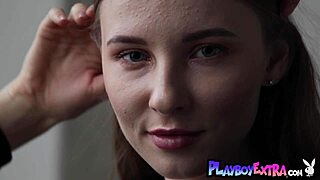 Skinny Russian Teen Stella Strips Nude for Playboy