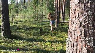 brunette college girl gets her mouth and pussy fucked by stranger in public pov doggystyle