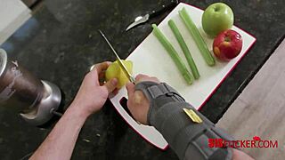 Damn! Ebony Step Sis Heals My Bone with Her Mouth!