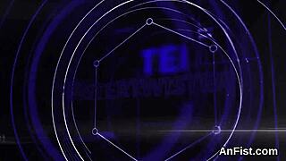 Horny lesbo centerfolds fisting wet vaginas and anal holes