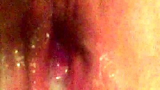 Pussy got filled up with hot creampie!