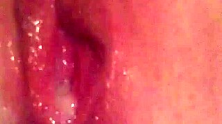 Pussy got filled up with hot creampie!