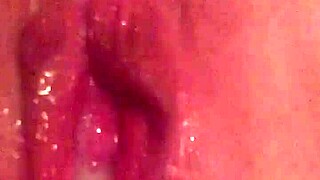 Pussy got filled up with hot creampie!