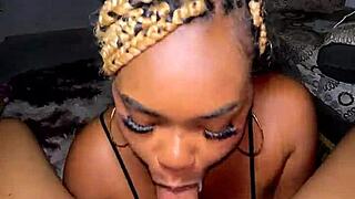 passionate homemade sex with my ebony stepsister squirting hard  