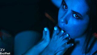 my horny sluts worship my barefoot toes in this bdsm group session