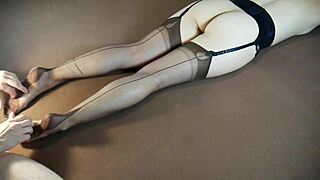 Why Does This Horny Milf in Stockings Crave Soles Massage So Badly?