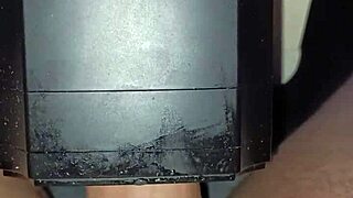 stranger uses lovense toy for cumshot