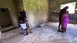 we fucked hard in our new building foursome