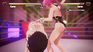 This lesbian battle features intense anal and squirting scenes