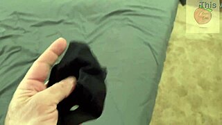 stepmom's heart races catching stepson with her panties