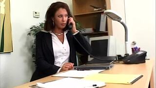 The passionate beauty screamed as she was put on the big dick for anal and blowjob.