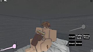 Why does the busty english queen fuck that roblox noob so hard?