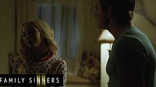 Blondie fucks stepbro after boyfriend leaves