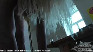 wow, 22yo lucia does naked yoga in my living room!