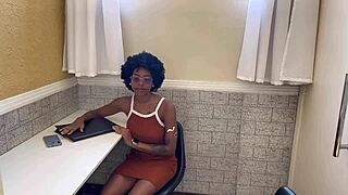 Deepthroating The Receptionist At The Gym With A Massive Cock