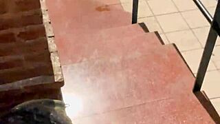 Argentina teen drinks milk on the streets of Buenos Aires.