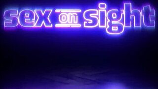 Slender brunette moans as she's pounded in missionary, then gets a load on her trimmed bush.