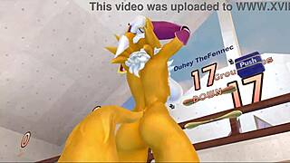 Renamon’s Intense NSFW Workout Session in Steamy Music Video