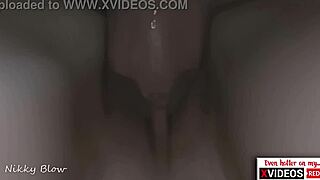 closeup cuckold pov of bareback creampie and licking.