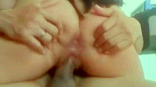 my petite latina girlfriend in uniform sucking my cock from behind