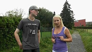 Gina's intriguing casting with Guido involves licking and doggystyle action