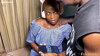 Can This Naughty Ebony Student Handle Bbc Teacher's Maths Lesson?