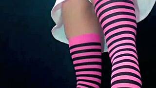 bonneyuwu drinks pee from a bottle in a homemade video