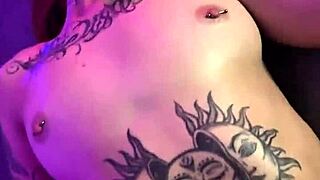 Is this tattooed latina nerd slut ready for some muff diving?