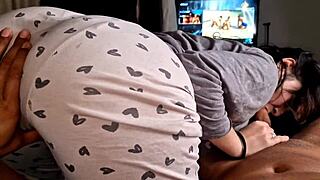 I wake my friend to eat that delicious pussy!