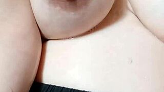 milf spits on her big tits