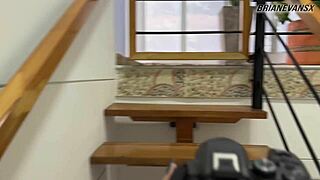 Gorgeous curvy babe Brina Scarlett pleases herself solo