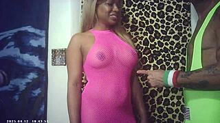 Behind the Scenes: Pornstar Champion Wrestles Ebony Babe for BJ & Sex!