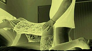 ebony beauty gets a creampie in interracial night fun