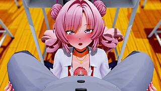 Kirara Performs Intense Blowjob In 3D Anime Hentai