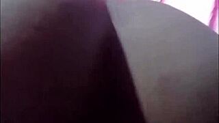 Skinny girlfriend teases with a little extra touch