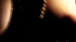 exotic brunette indian woman teases with softcore nude dance, feeling the erotic moments