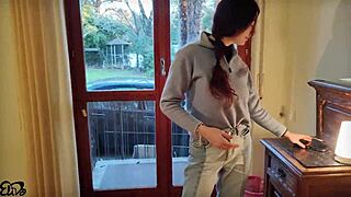 Cyclist Rescues Me in Woods for Wild Toilet Fuck! ITA Dialogues!