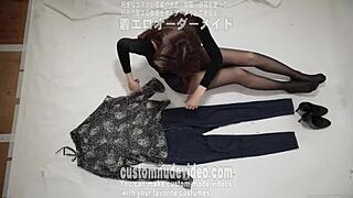 Underwear Fetish Striptease With Clothes Ripped Off.