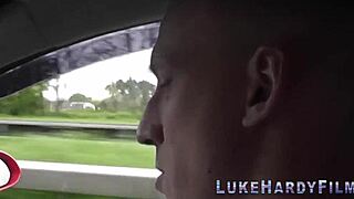 busty inked brit in glasses sucks and fucks