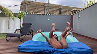 friends take me home for pool but i get ass fucked