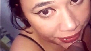 He fucked the cute chubby girl with her pink pussy, stretching her ass with a big black monster cock.