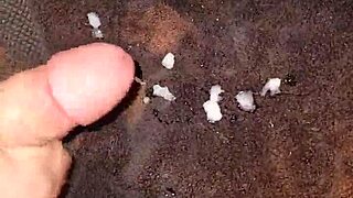 Stroking monster cock in fleshlight until cumshot.