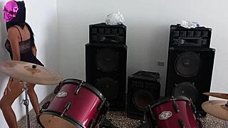 Hot Latina brunette at stepfather's for Halloween 😈.