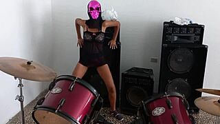 Hot Latina brunette at stepfather's for Halloween 😈.