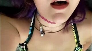 Hey, Amber Squirts For Daddy While He's At Work