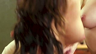 massageerotica with sarah vandella licked in wild threesome doggystyle