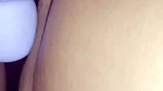 cock pump followed by masturbation and cream pie