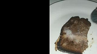 Cum Covered Cake In Blowbang Bukkake Session