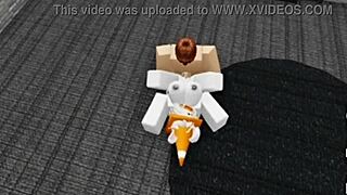Slutty Roblox Bunny Girl Sneaks Into Boys Locker Room And Gets Fucked Hard!